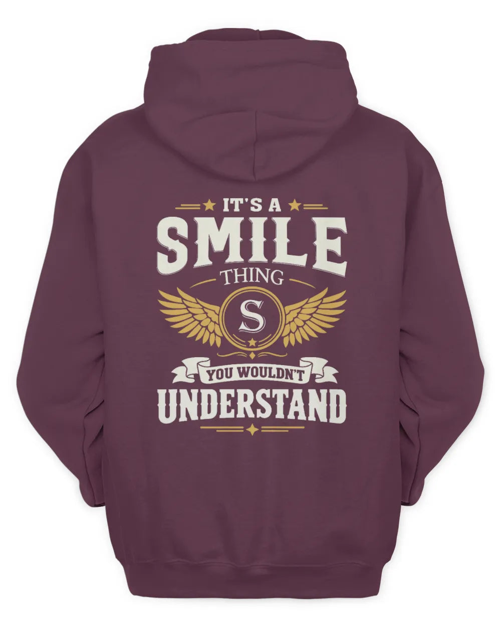 SMILE KT06-M008 It’s a [NAME] Thing – You Wouldn’t Understand | Personalized Vintage T-Shirt - Unisex Hoodie - Maroon