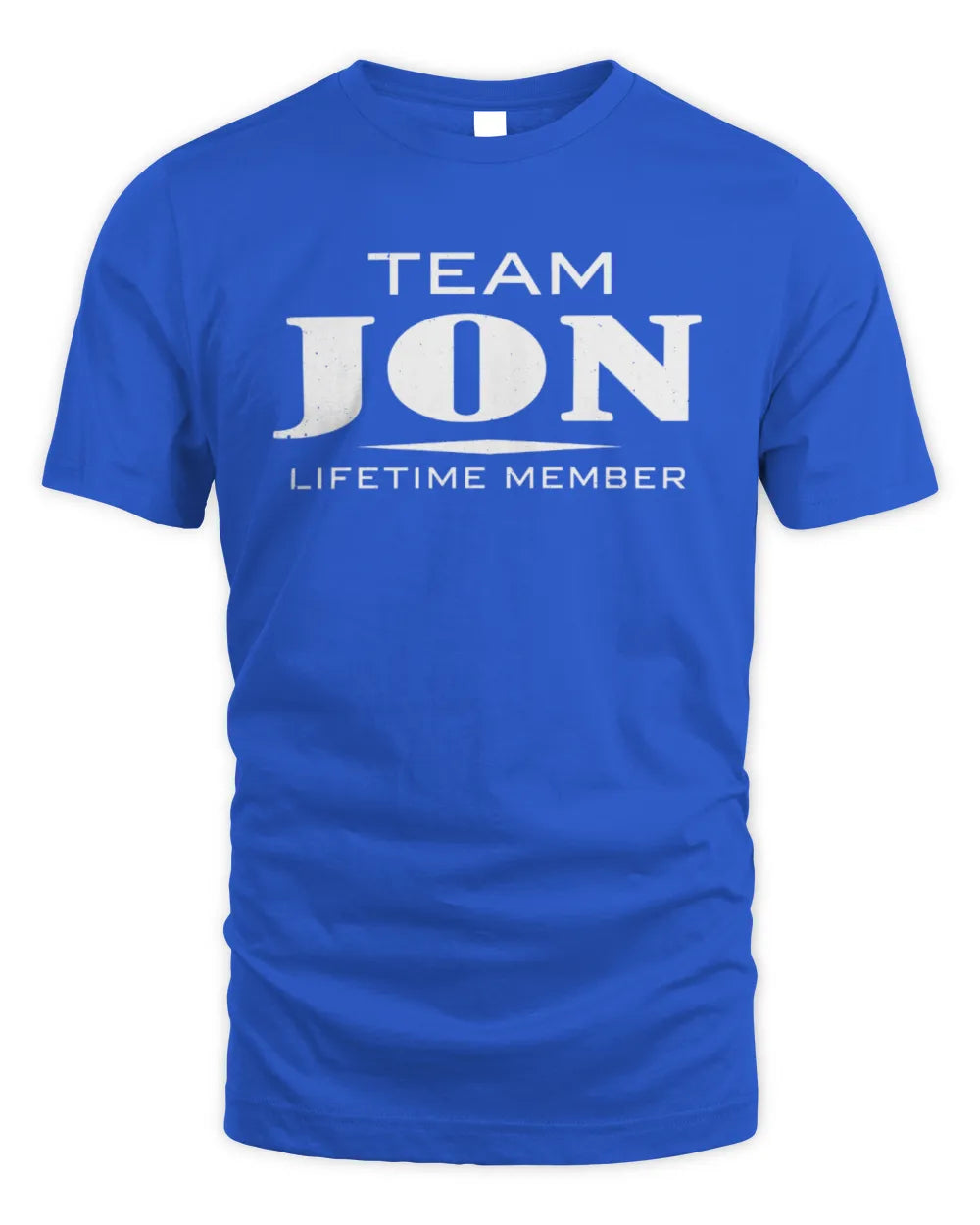 JON BL62-K4-128 - Personalized “Team NAME Lifetime Member” - Unisex Standard T-Shirt - Royal