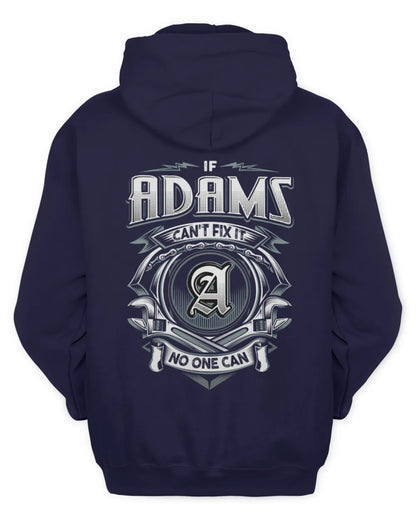 ADAMS AP81-K4-626 - Personalized Ahmed Quote Apparel “If Ahmed Can't Fix It, No One Can” - Unisex Hoodie - Navy