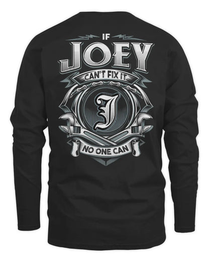 JOEY AP81-K4-626 - Personalized Ahmed Quote Apparel “If Ahmed Can't Fix It, No One Can” - Men's Long Sleeved T-Shirt - Black