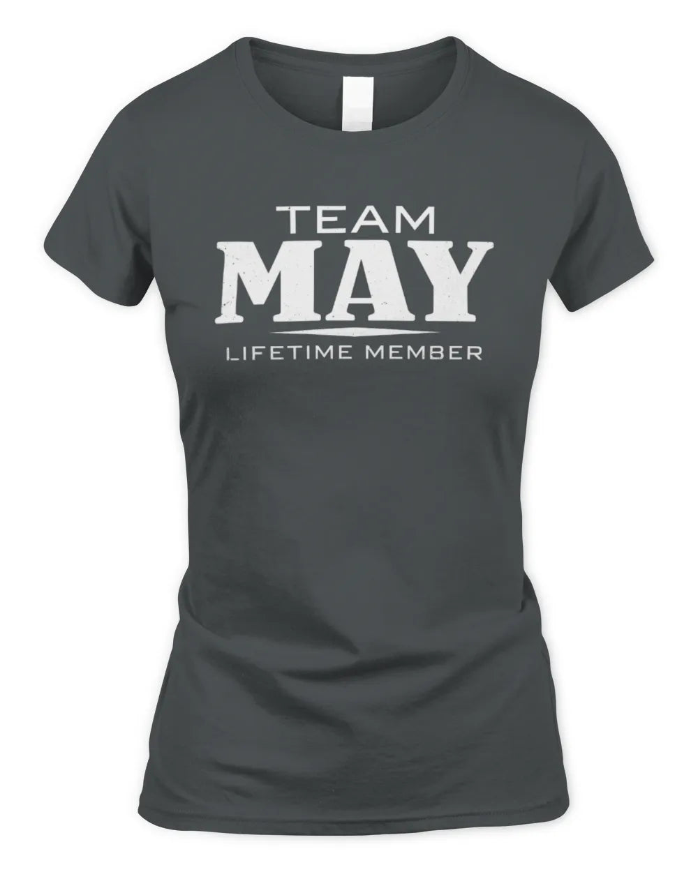 MAY BL62-K4-128 - Personalized “Team NAME Lifetime Member” - Women's Standard T-Shirt - Charcoal