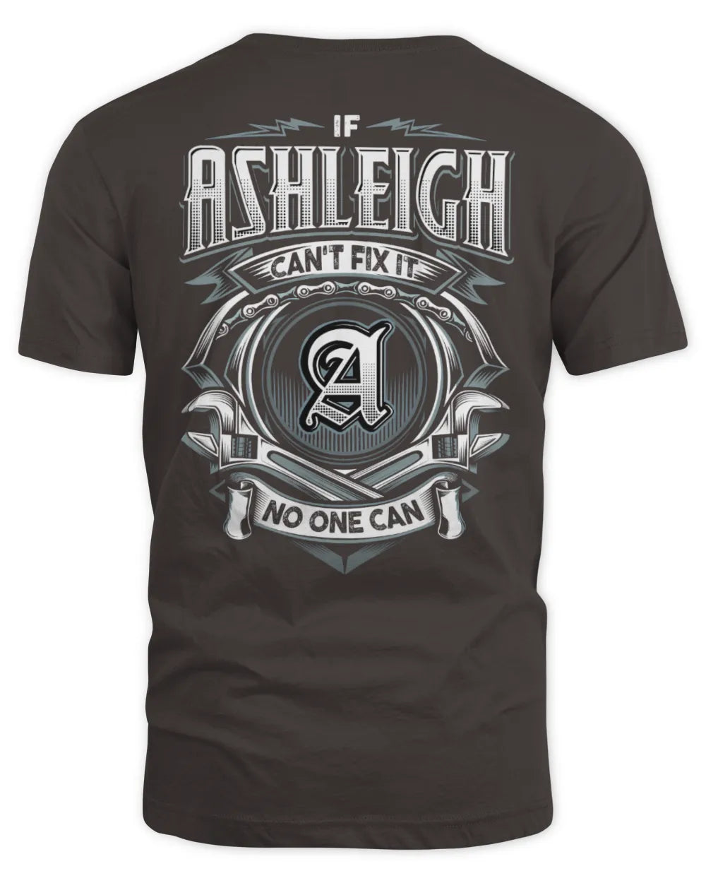 ASHLEIGH AP81-K4-626 - Personalized Ahmed Quote Apparel “If Ahmed Can't Fix It, No One Can” - Unisex Standard T-Shirt - Dark Chocolate
