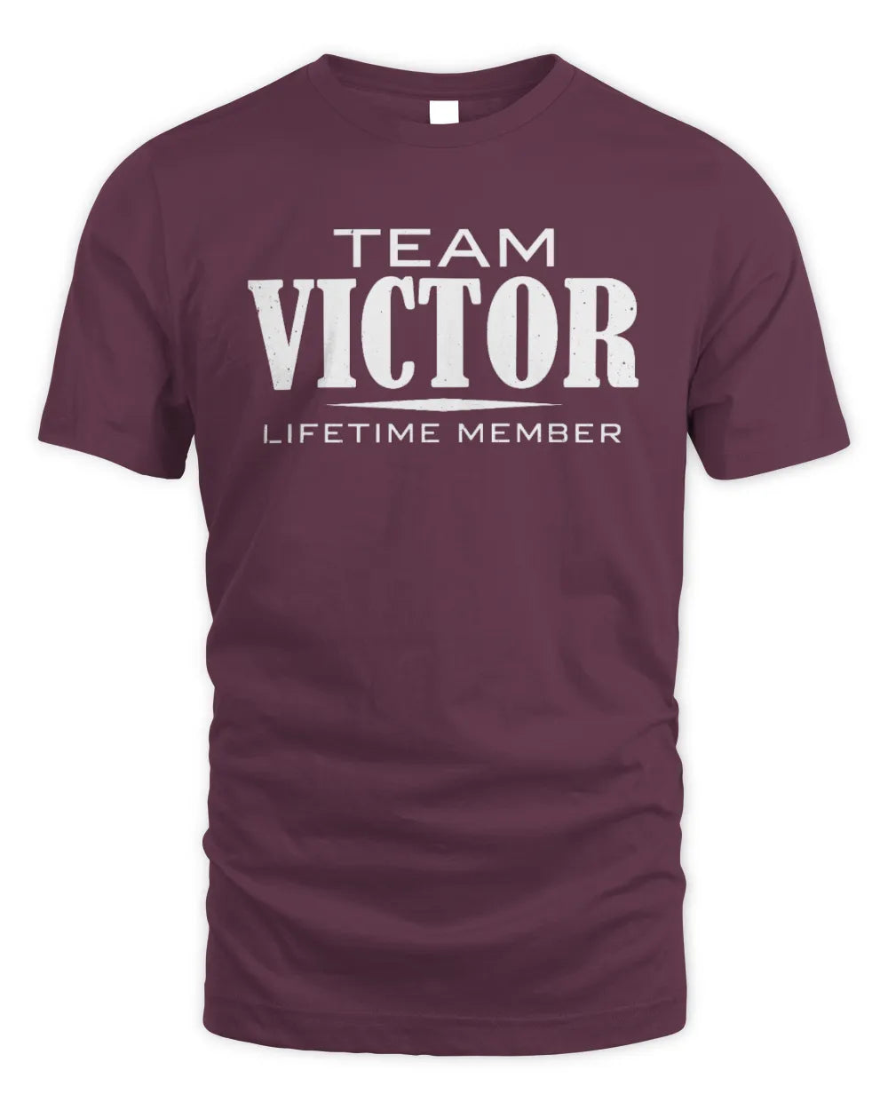 VICTOR BL62-K4-128 - Personalized “Team NAME Lifetime Member” - Unisex Standard T-Shirt - Maroon