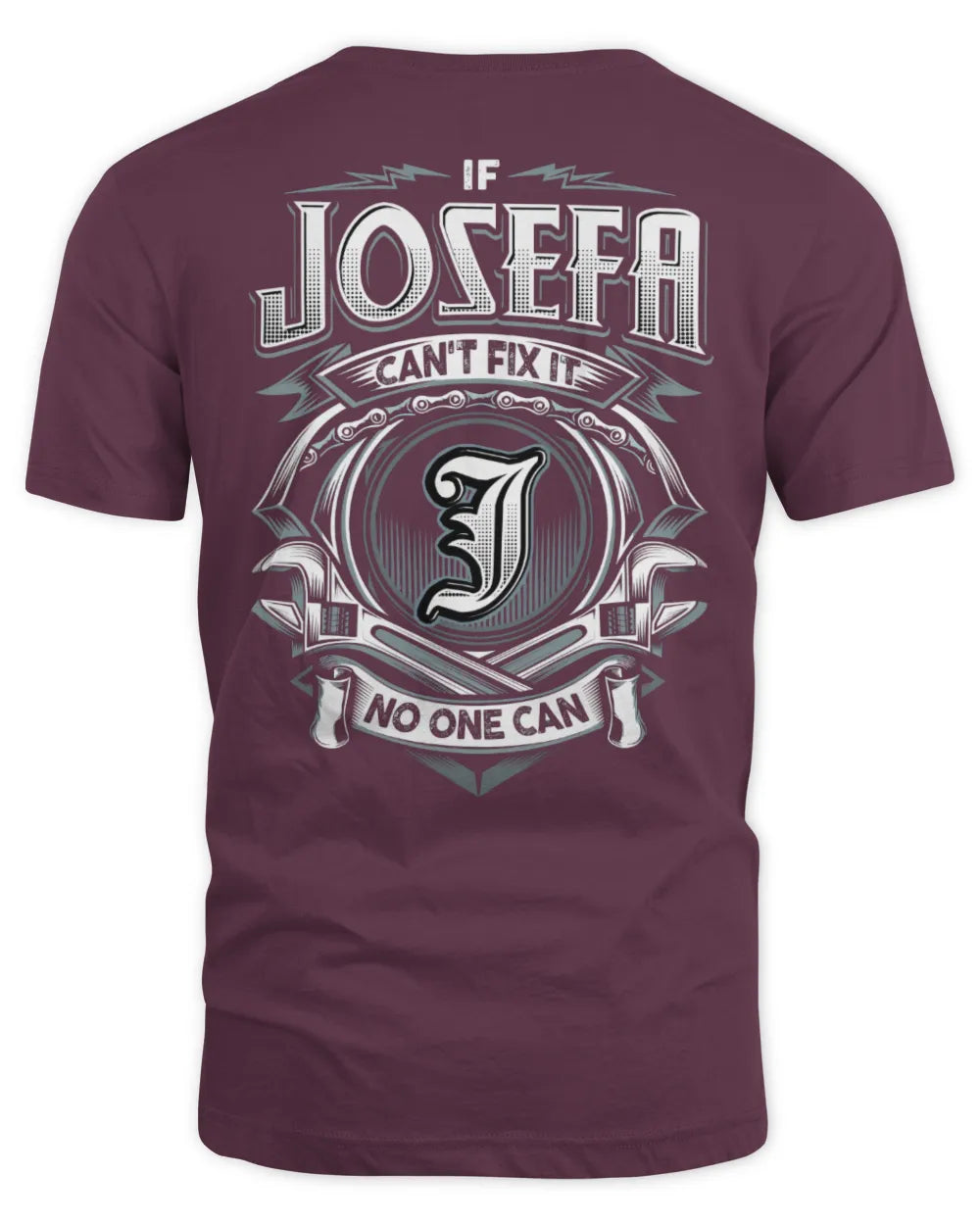 JOSEFA AP81-K4-626 - Personalized Ahmed Quote Apparel “If Ahmed Can't Fix It, No One Can” - Unisex Standard T-Shirt - Maroon
