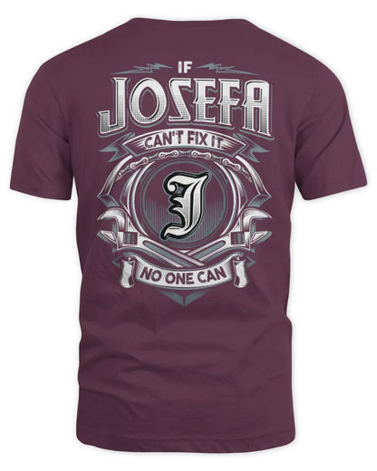 JOSEFA AP81-K4-626 - Personalized Ahmed Quote Apparel “If Ahmed Can't Fix It, No One Can” - Unisex Standard T-Shirt - Maroon