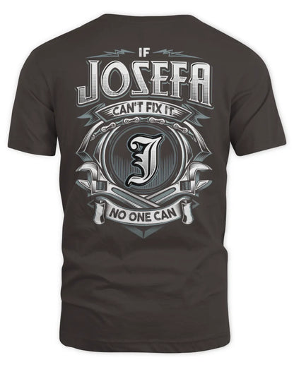 JOSEFA AP81-K4-626 - Personalized Ahmed Quote Apparel “If Ahmed Can't Fix It, No One Can” - Unisex Standard T-Shirt - Dark Chocolate