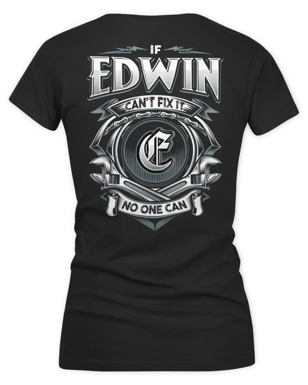 EDWIN AP81-K4-626 - Personalized Ahmed Quote Apparel “If Ahmed Can't Fix It, No One Can” - Women's V-Neck T-Shirt - Black
