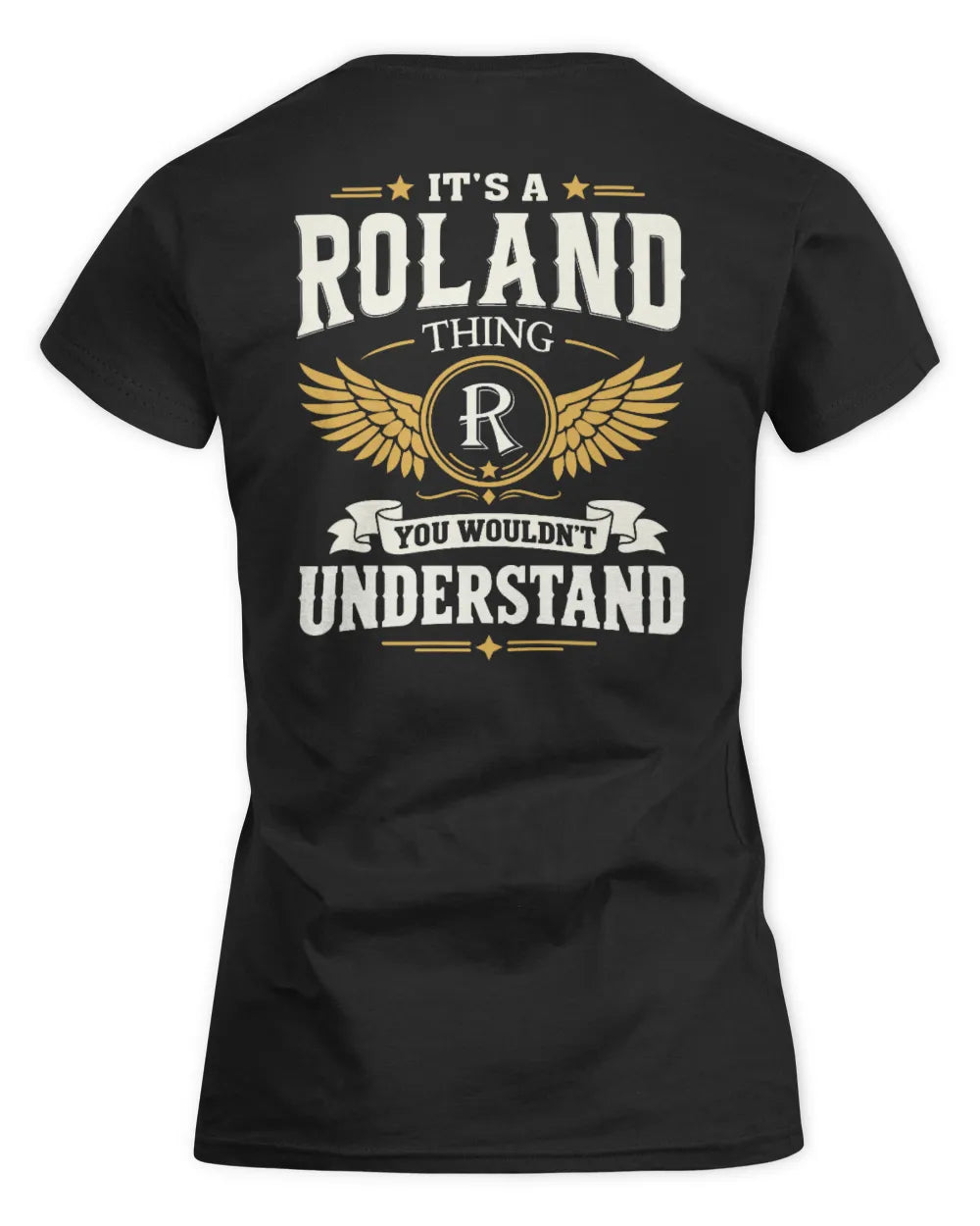 ROLAND KT06-M008 It’s a [NAME] Thing – You Wouldn’t Understand | Personalized Vintage T-Shirt - Women's Standard T-Shirt - Black