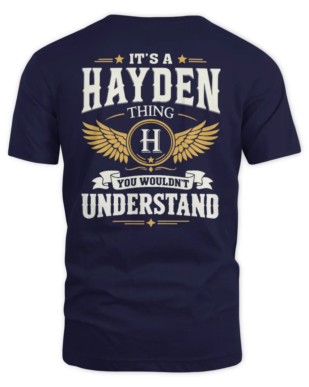 HAYDEN KT06-M008 It’s a [NAME] Thing – You Wouldn’t Understand | Personalized Vintage T-Shirt - Unisex Standard T-Shirt - Navy