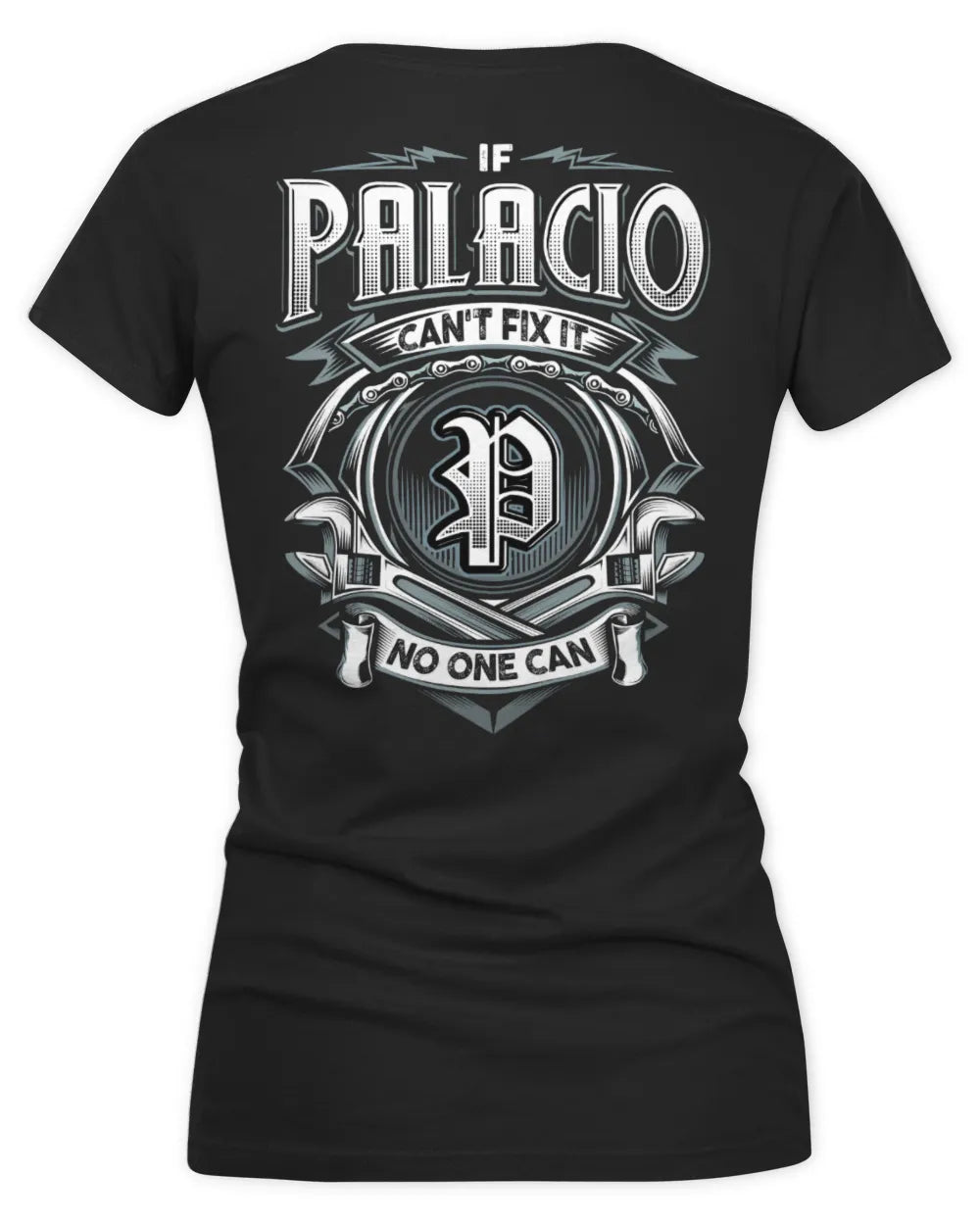 PALACIO AP81-K4-626 - Personalized Ahmed Quote Apparel “If Ahmed Can't Fix It, No One Can” - Women's V-Neck T-Shirt - Black