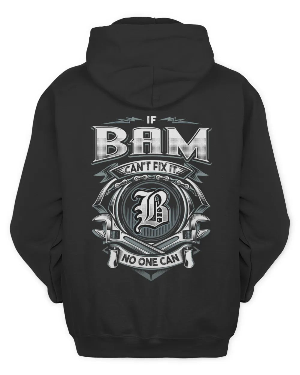 BAM AP81-K4-626 - Personalized Ahmed Quote Apparel “If Ahmed Can't Fix It, No One Can” - Unisex Hoodie - Black