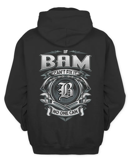BAM AP81-K4-626 - Personalized Ahmed Quote Apparel “If Ahmed Can't Fix It, No One Can” - Unisex Hoodie - Black
