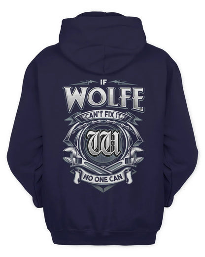 WOLFE AP81-K4-626 - Personalized Ahmed Quote Apparel “If Ahmed Can't Fix It, No One Can” - Unisex Hoodie - Navy