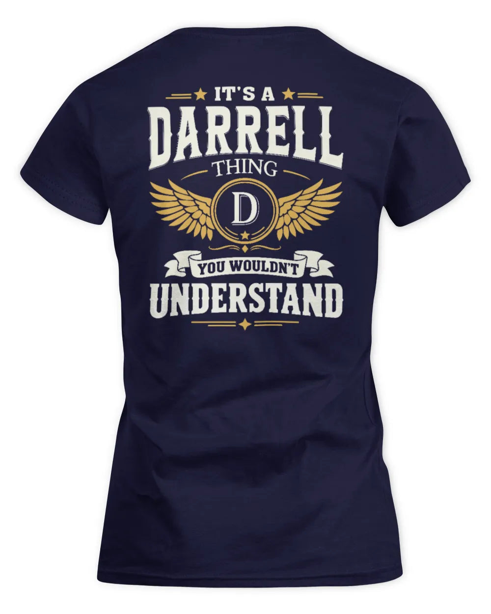 DARRELL KT06-M008 It’s a [NAME] Thing – You Wouldn’t Understand | Personalized Vintage T-Shirt - Women's Standard T-Shirt - Navy
