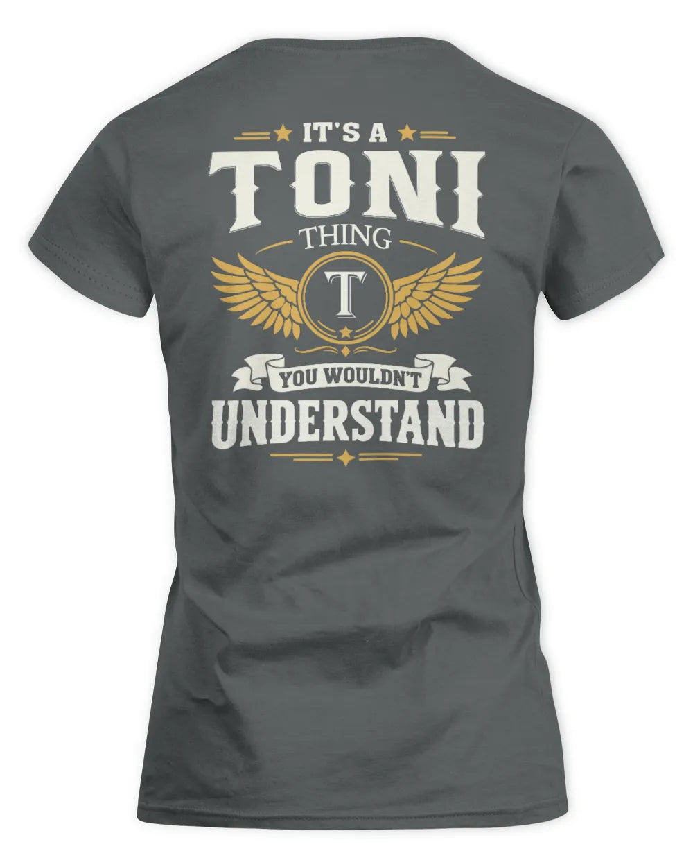 TONI KT06-M008 It’s a [NAME] Thing – You Wouldn’t Understand | Personalized Vintage T-Shirt - Women's Standard T-Shirt - Charcoal
