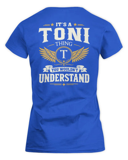 TONI KT06-M008 It’s a [NAME] Thing – You Wouldn’t Understand | Personalized Vintage T-Shirt - Women's Standard T-Shirt - Royal