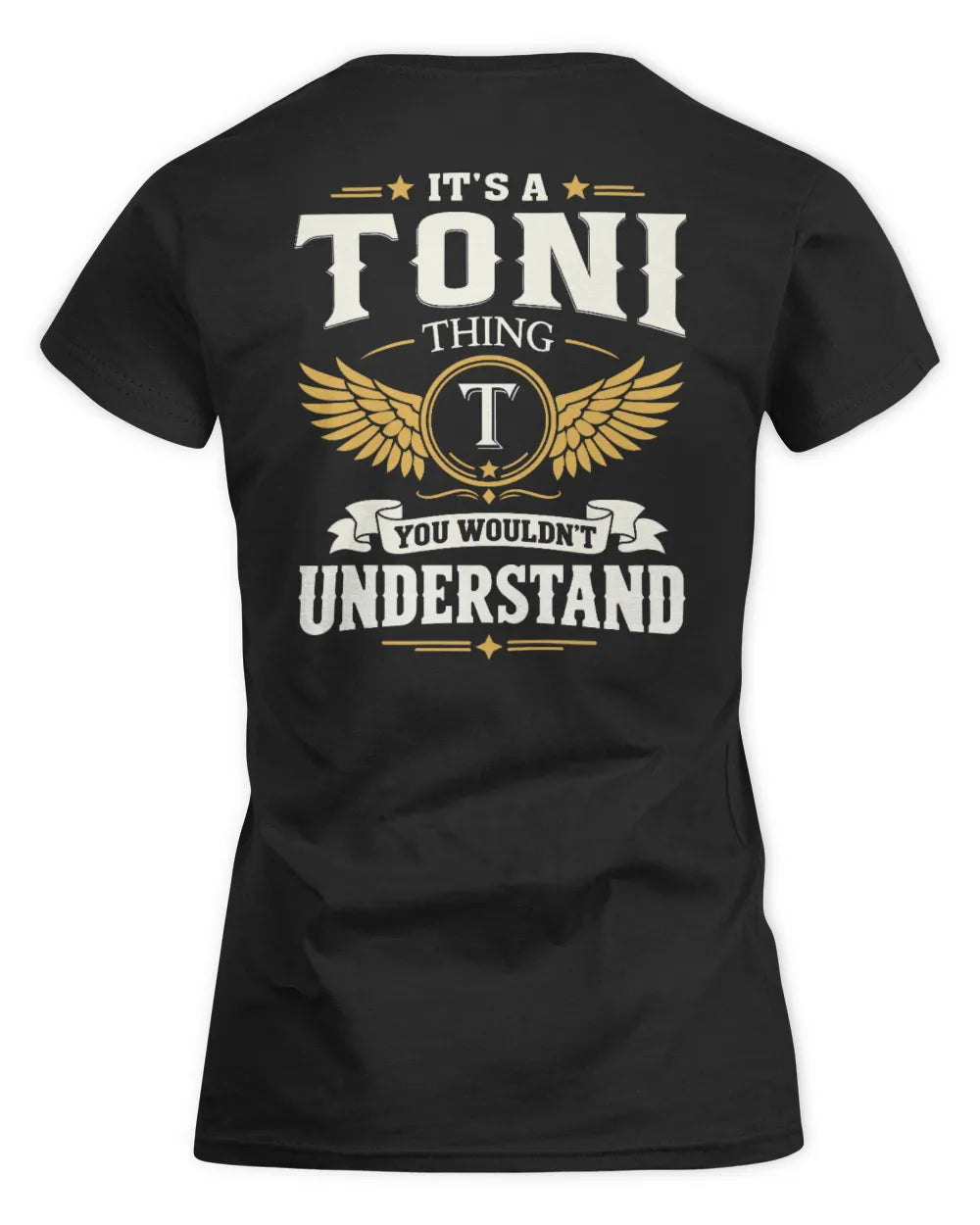 TONI KT06-M008 It’s a [NAME] Thing – You Wouldn’t Understand | Personalized Vintage T-Shirt - Women's Standard T-Shirt - Black
