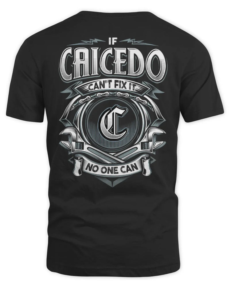CAICEDO AP81-K4-626 - Personalized Ahmed Quote Apparel “If Ahmed Can't Fix It, No One Can” - Unisex Standard T-Shirt - Black
