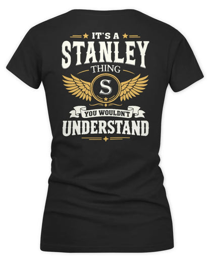STANLEY KT06-M008 It’s a [NAME] Thing – You Wouldn’t Understand | Personalized Vintage T-Shirt - Women's V-Neck T-Shirt - Black