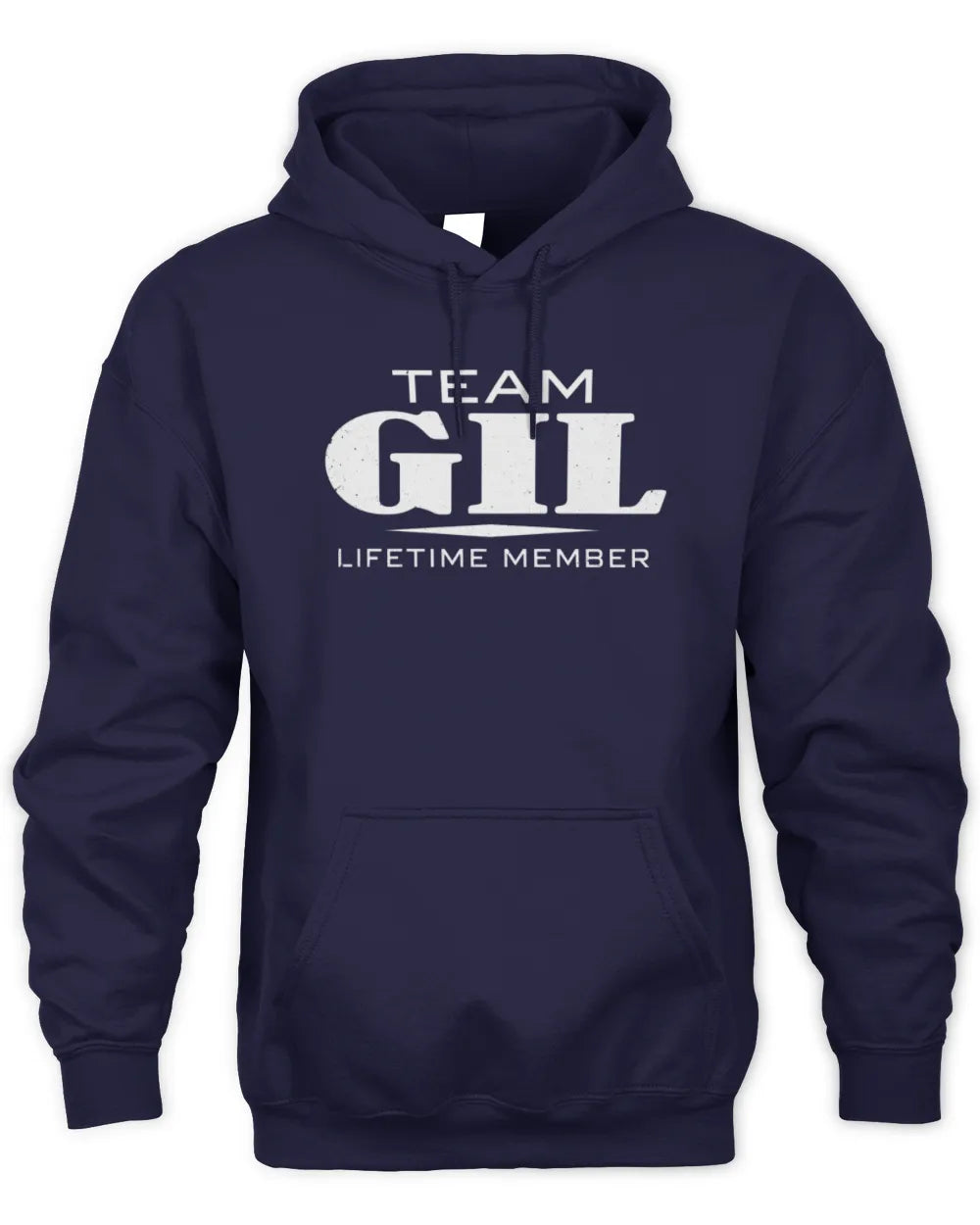 GIL BL62-K4-128 - Personalized “Team NAME Lifetime Member” - Unisex Hoodie - Navy