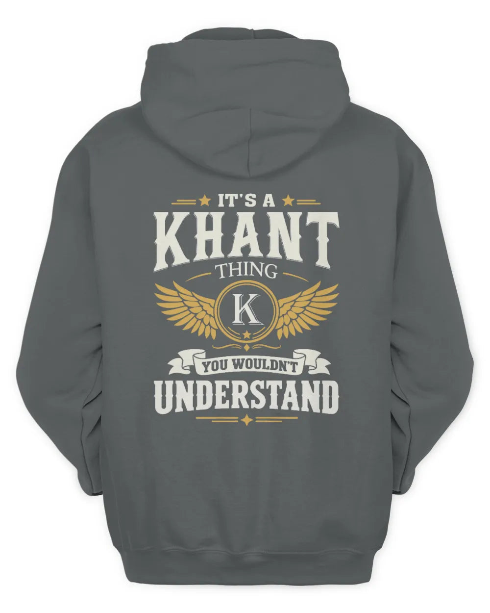 KHANT KT06-M008 It’s a [NAME] Thing – You Wouldn’t Understand | Personalized Vintage T-Shirt - Unisex Hoodie - Charcoal