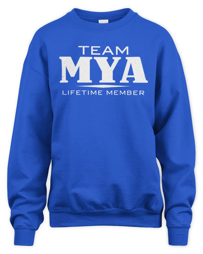 MYA BL62-K4-128 - Personalized “Team NAME Lifetime Member” - Unisex Sweatshirt - Royal
