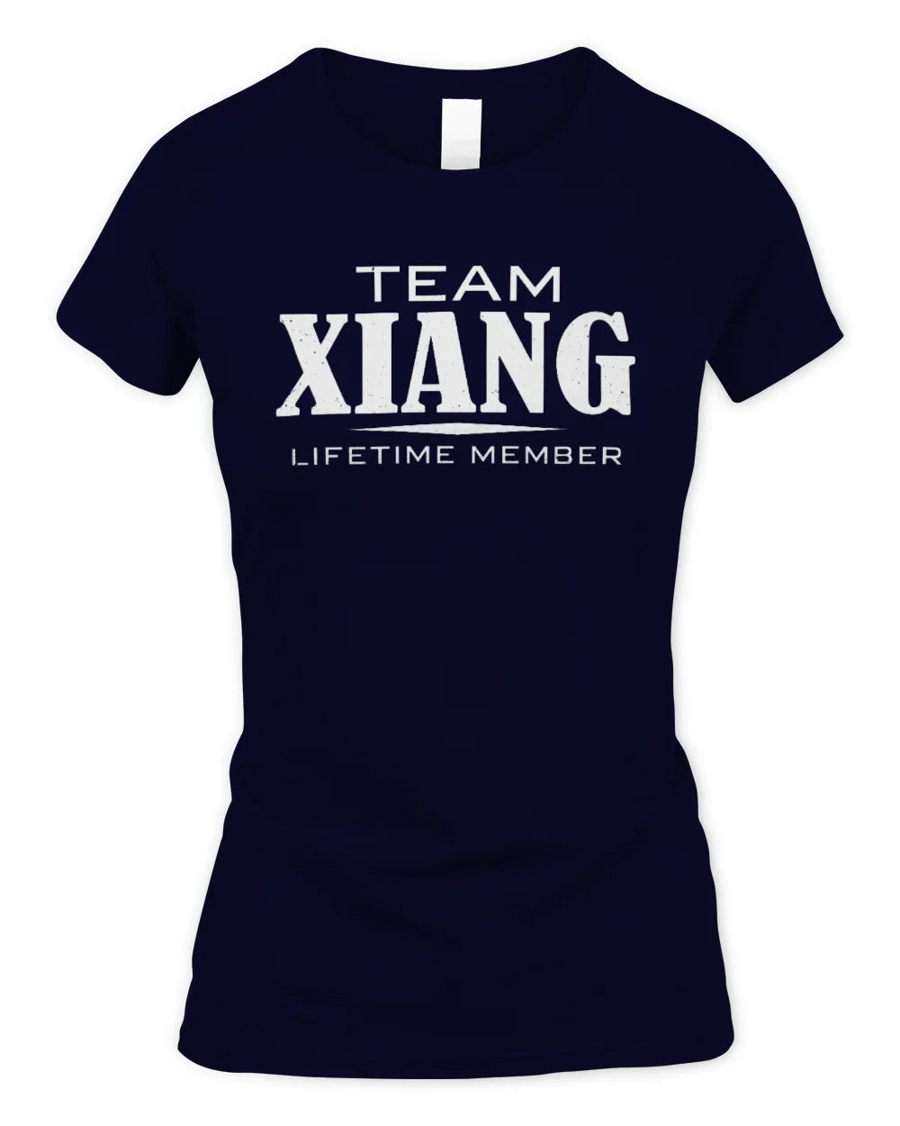 XIANG BL62-K4-128 - Personalized “Team NAME Lifetime Member” - Women's Standard T-Shirt - Navy
