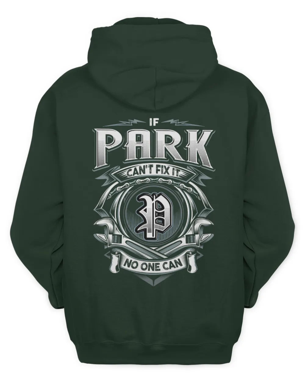 PARK AP81-K4-626 - Personalized Ahmed Quote Apparel “If Ahmed Can't Fix It, No One Can” - Unisex Hoodie - Forest Green