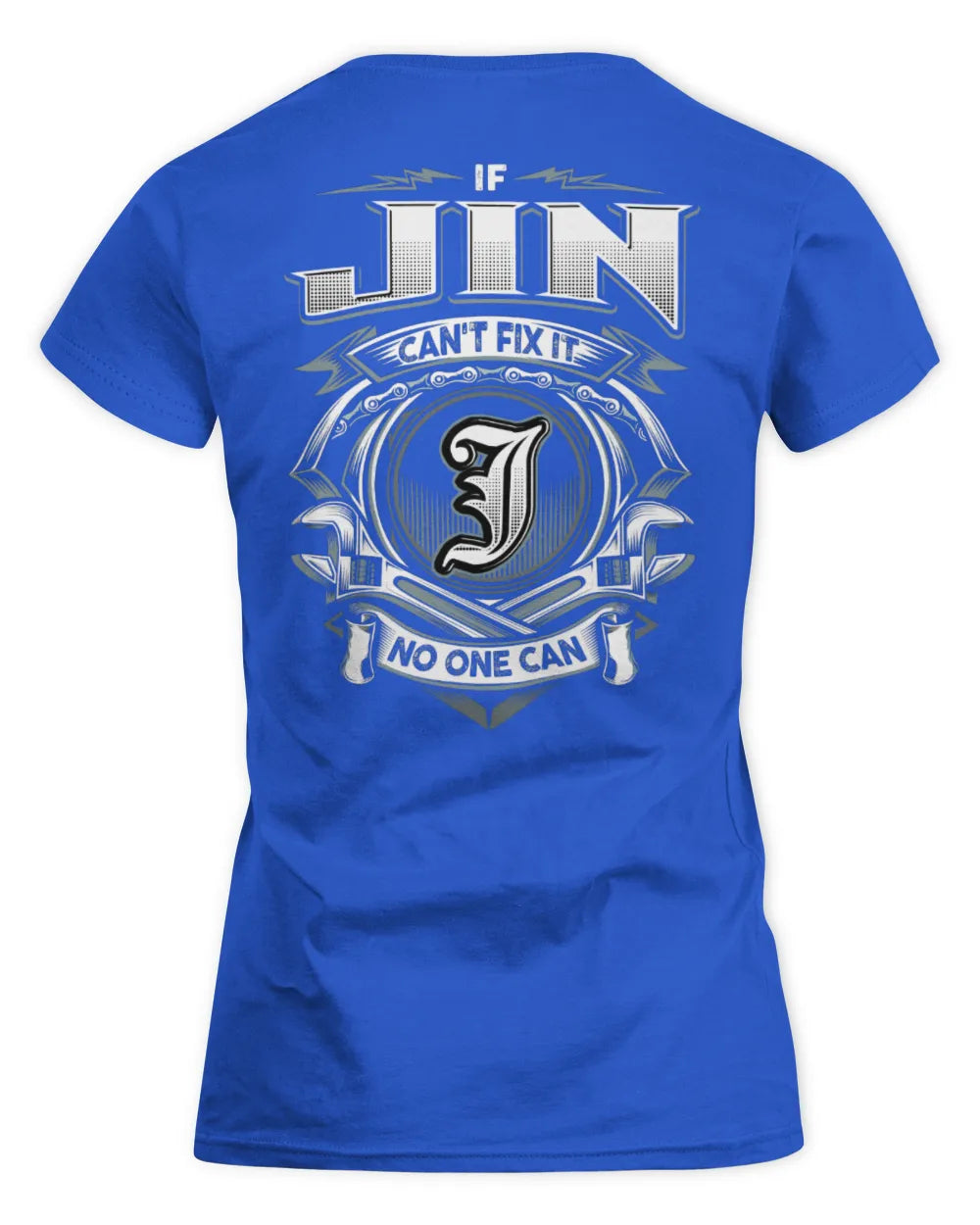 JIN AP81-K4-626 - Personalized Ahmed Quote Apparel “If Ahmed Can't Fix It, No One Can” - Women's Standard T-Shirt - Royal