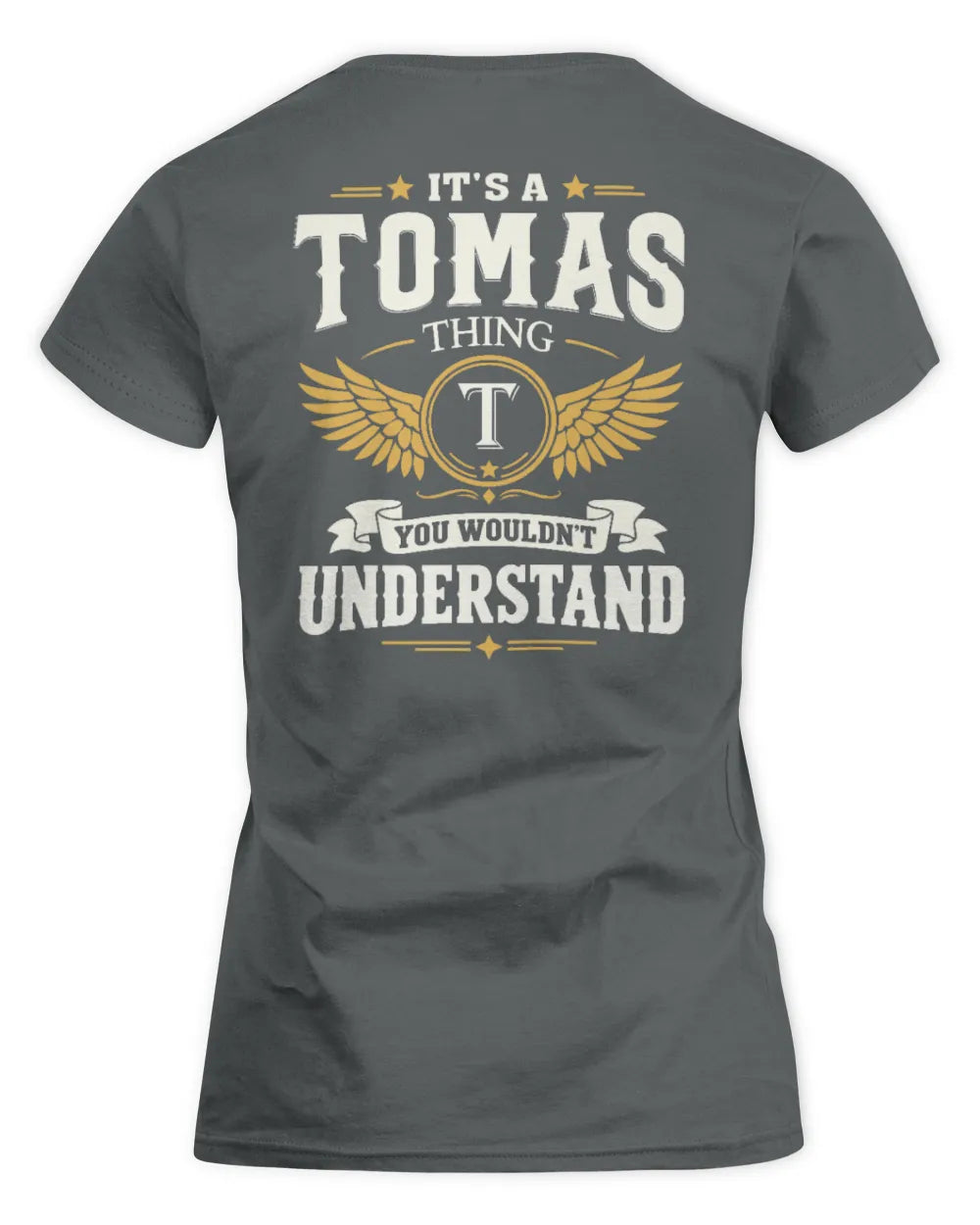 TOMAS KT06-M008 It’s a [NAME] Thing – You Wouldn’t Understand | Personalized Vintage T-Shirt - Women's Standard T-Shirt - Charcoal