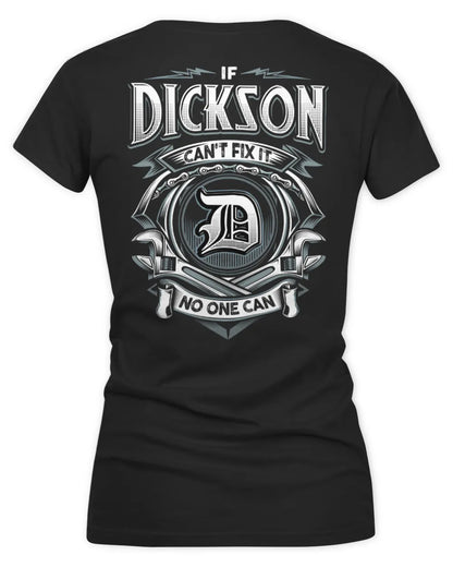 DICKSON AP81-K4-626 - Personalized Ahmed Quote Apparel “If Ahmed Can't Fix It, No One Can” - Women's V-Neck T-Shirt - Black