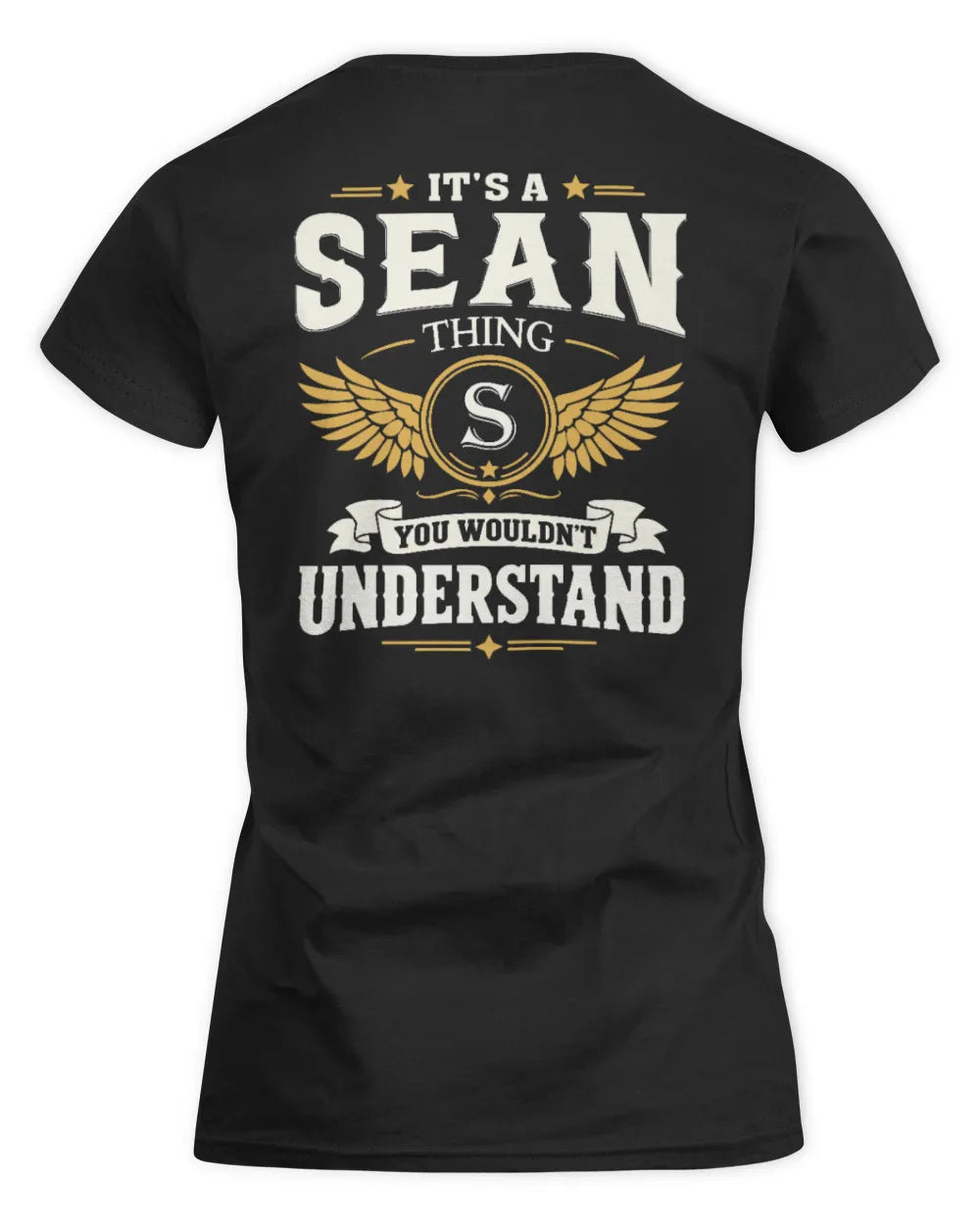 SEAN KT06-M008 It’s a [NAME] Thing – You Wouldn’t Understand | Personalized Vintage T-Shirt - Women's Standard T-Shirt - Black