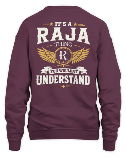 RAJA KT06-M008 It’s a [NAME] Thing – You Wouldn’t Understand | Personalized Vintage T-Shirt - Unisex Sweatshirt - Maroon