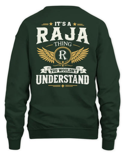 RAJA KT06-M008 It’s a [NAME] Thing – You Wouldn’t Understand | Personalized Vintage T-Shirt - Unisex Sweatshirt - Forest Green