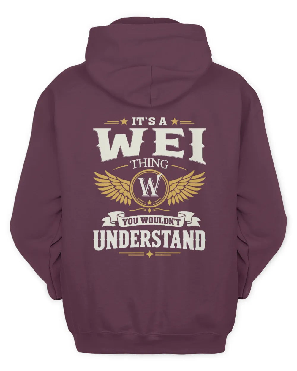 WEI KT06-M008 It’s a [NAME] Thing – You Wouldn’t Understand | Personalized Vintage T-Shirt - Unisex Hoodie - Maroon