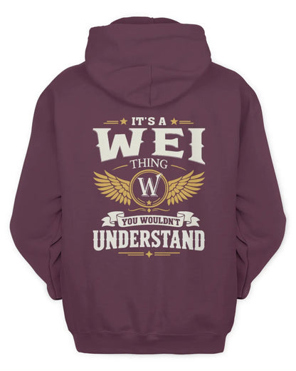 WEI KT06-M008 It’s a [NAME] Thing – You Wouldn’t Understand | Personalized Vintage T-Shirt - Unisex Hoodie - Maroon
