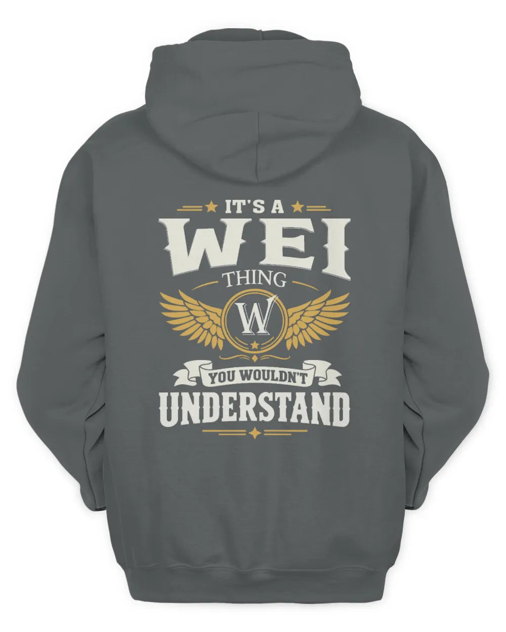 WEI KT06-M008 It’s a [NAME] Thing – You Wouldn’t Understand | Personalized Vintage T-Shirt - Unisex Hoodie - Charcoal