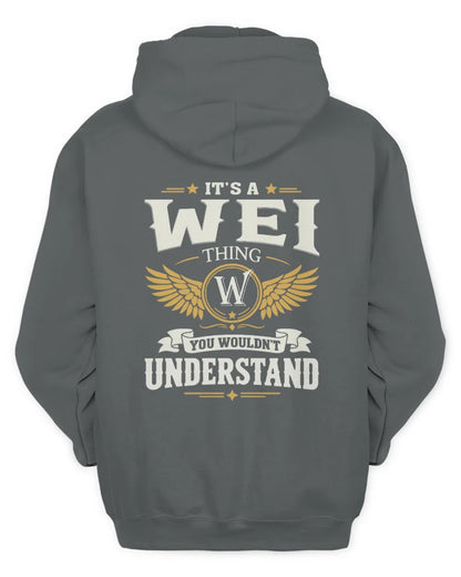 WEI KT06-M008 It’s a [NAME] Thing – You Wouldn’t Understand | Personalized Vintage T-Shirt - Unisex Hoodie - Charcoal