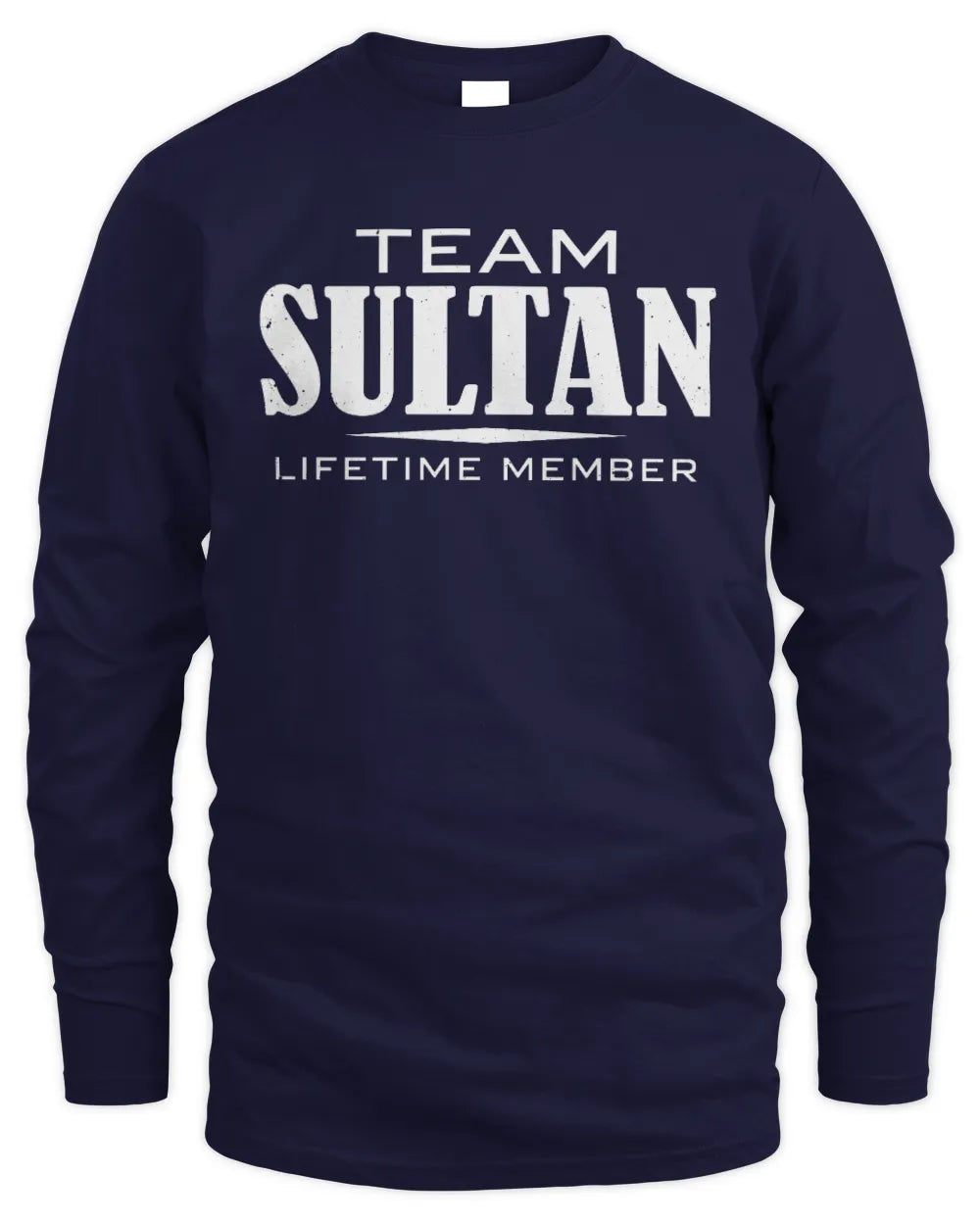 SULTAN BL62-K4-128 - Personalized “Team NAME Lifetime Member” - Men's Long Sleeved T-Shirt - Navy