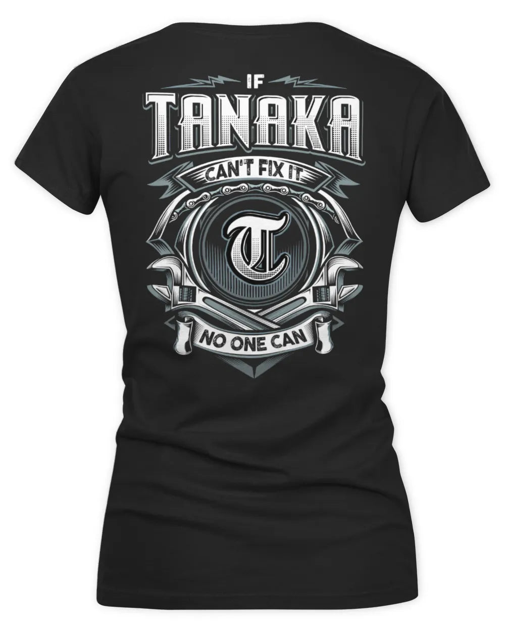TANAKA AP81-K4-626 - Personalized Ahmed Quote Apparel “If Ahmed Can't Fix It, No One Can” - Women's V-Neck T-Shirt - Black