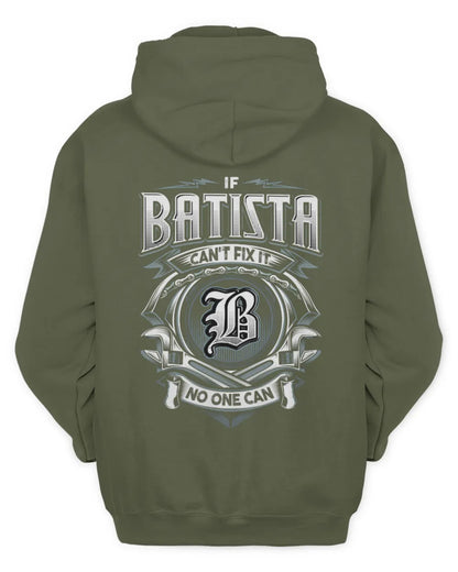 BATISTA AP81-K4-626 - Personalized Ahmed Quote Apparel “If Ahmed Can't Fix It, No One Can” - Unisex Hoodie - Military Green