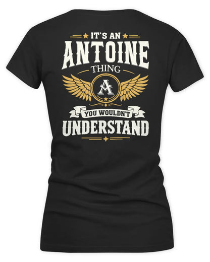 ANTOINE KT06-M008 It’s a [NAME] Thing – You Wouldn’t Understand | Personalized Vintage T-Shirt - Women's V-Neck T-Shirt - Black