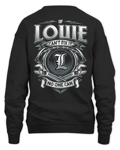 LOUIE AP81-K4-626 - Personalized Ahmed Quote Apparel “If Ahmed Can't Fix It, No One Can” - Unisex Sweatshirt - Black