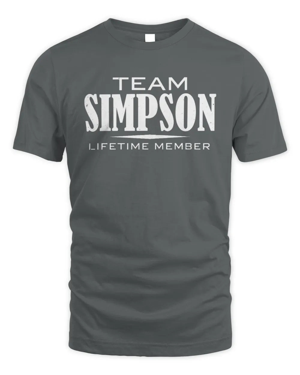 SIMPSON BL62-K4-128 - Personalized “Team NAME Lifetime Member” - Unisex Standard T-Shirt - Charcoal