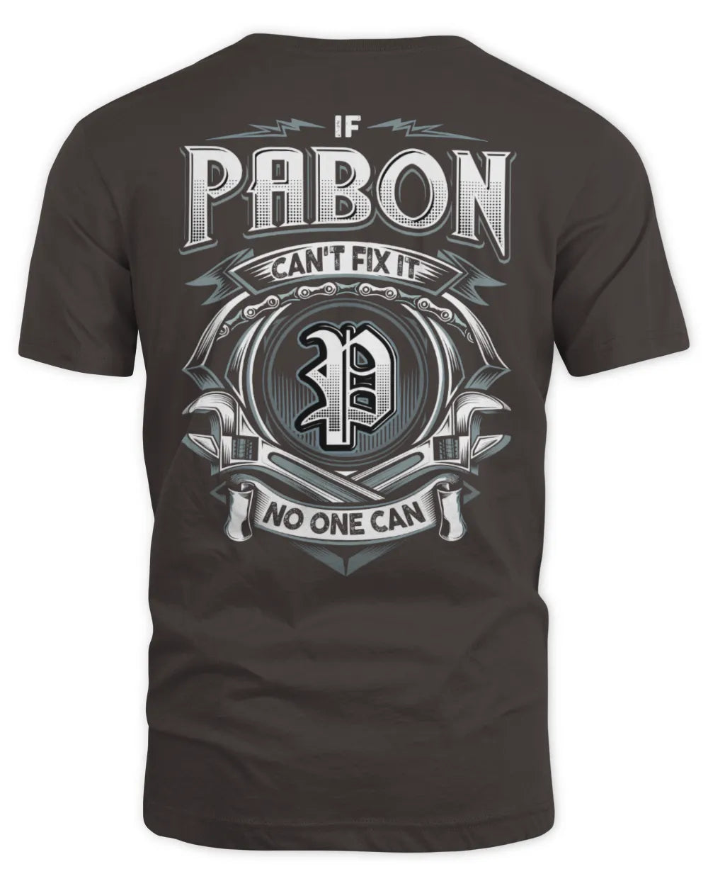 PABON AP81-K4-626 - Personalized Ahmed Quote Apparel “If Ahmed Can't Fix It, No One Can” - Unisex Standard T-Shirt - Dark Chocolate