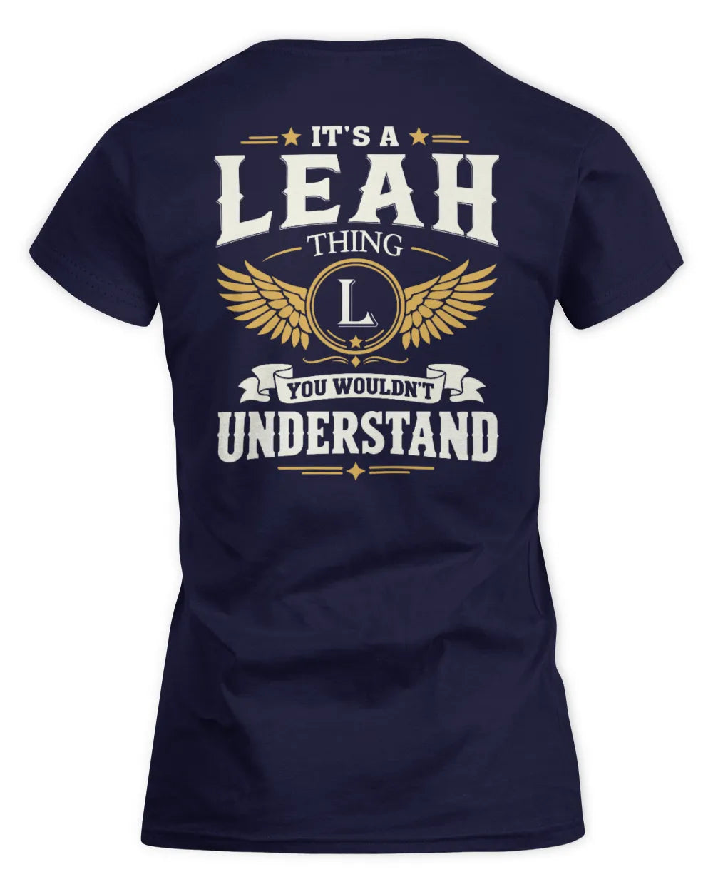 LEAH KT06-M008 It’s a [NAME] Thing – You Wouldn’t Understand | Personalized Vintage T-Shirt - Women's Standard T-Shirt - Navy