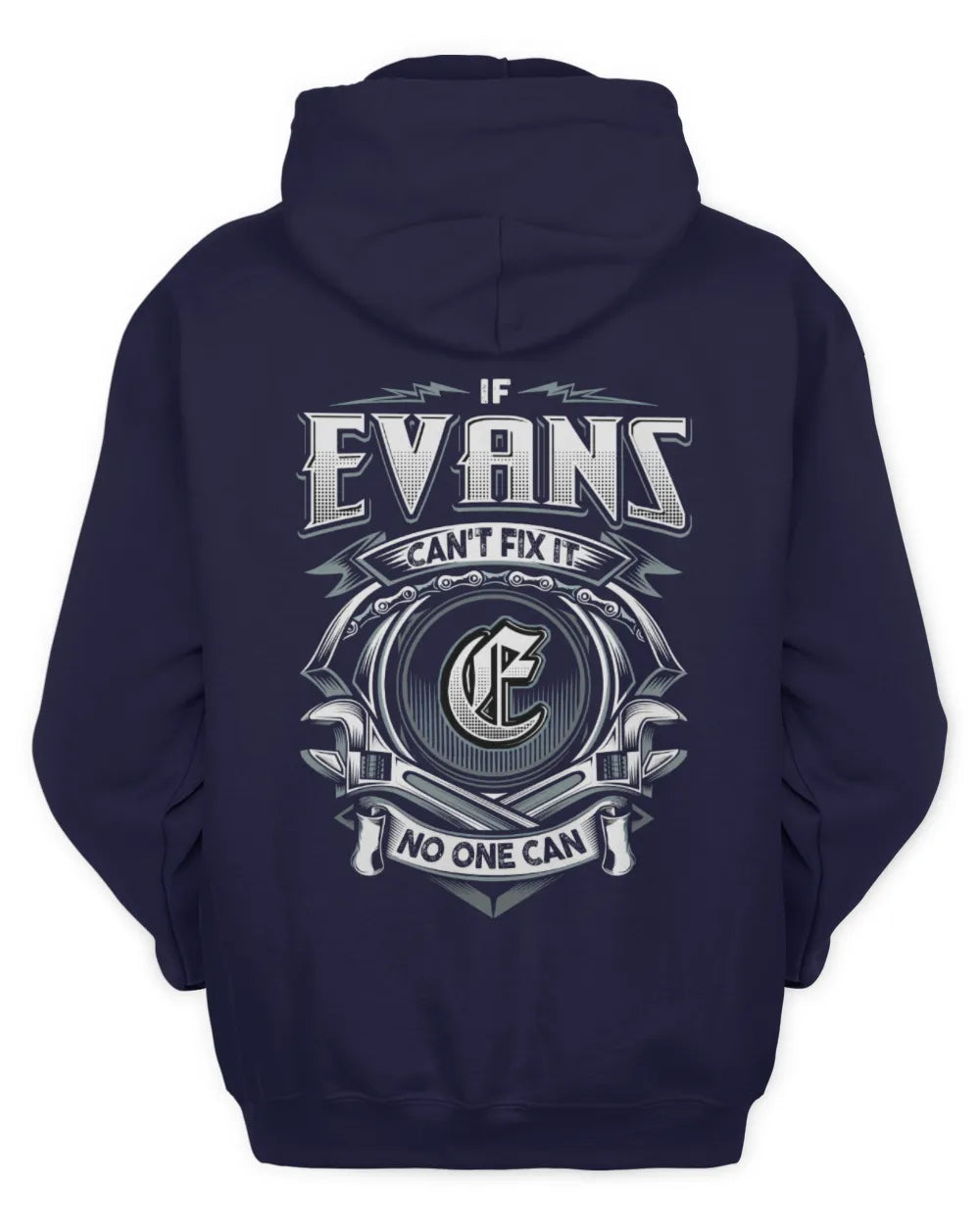 EVANS AP81-K4-626 - Personalized Ahmed Quote Apparel “If Ahmed Can't Fix It, No One Can” - Unisex Hoodie - Navy