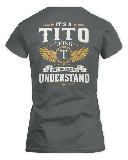 TITO KT06-M008 It’s a [NAME] Thing – You Wouldn’t Understand | Personalized Vintage T-Shirt - Women's Standard T-Shirt - Charcoal
