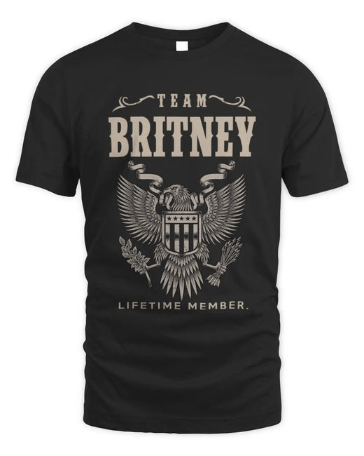 BRITNEY TP06-K82 – Personalized Classic Style Apparel “Team NAME Lifetime Member”