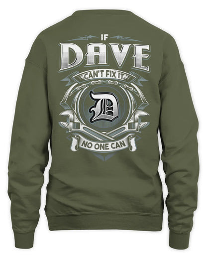 DAVE AP81-K4-626 - Personalized Ahmed Quote Apparel “If Ahmed Can't Fix It, No One Can” - Unisex Sweatshirt - Military Green